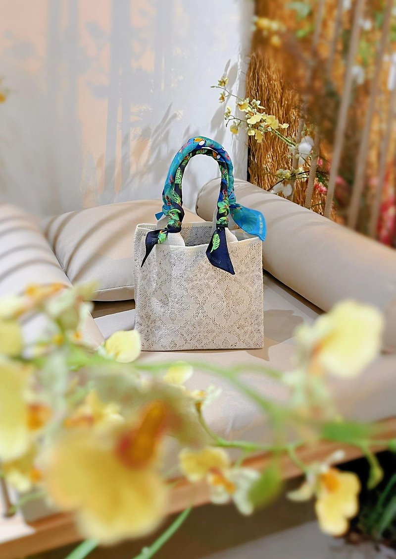 Begonia - Handbags & Totes - Wool White