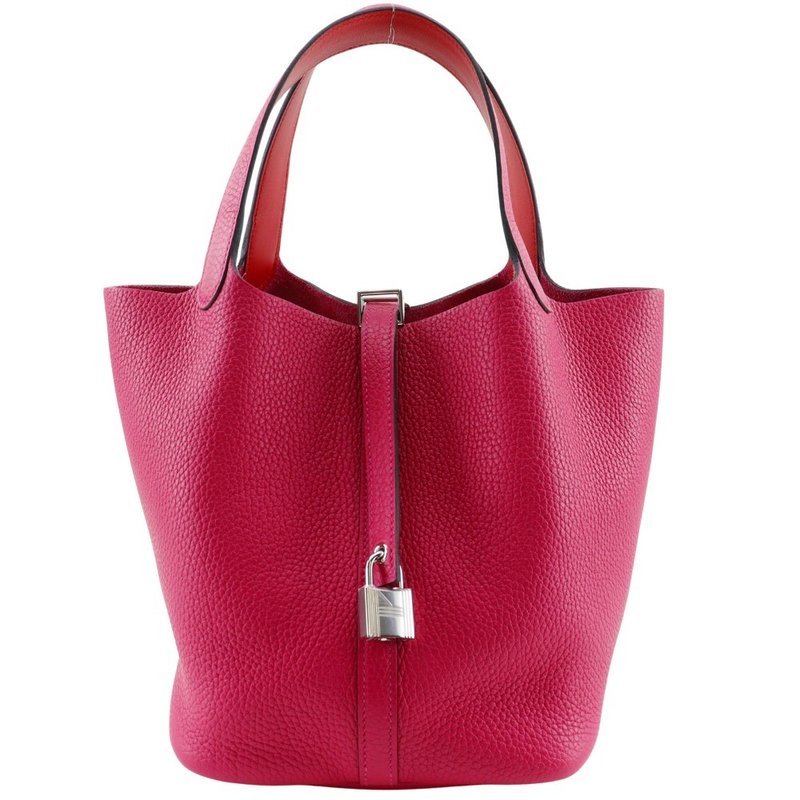 【日本直送】エルメス HERMES ピコタンロックMM ハンドバッグ トゴ ローズエクストリーム ピンク A レディース【中古】 - 手提包/手提袋 - 真皮 粉紅色
