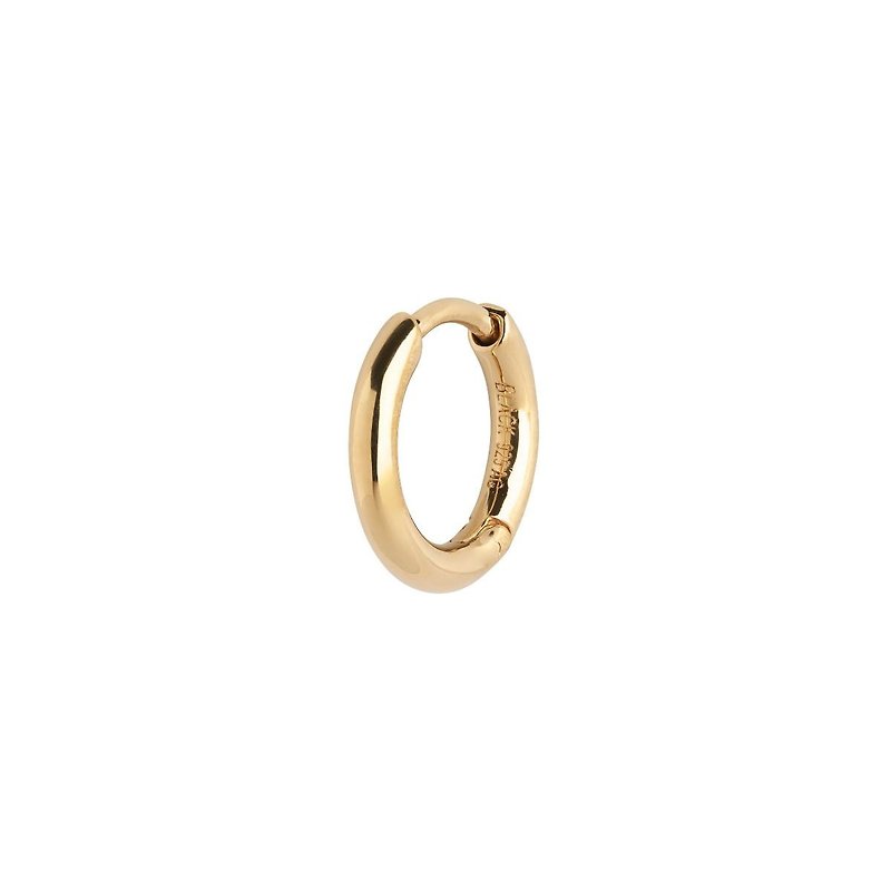 Marco/Polo plain single hoop earrings are sold individually in two sizes - Earrings & Clip-ons - Sterling Silver Gold