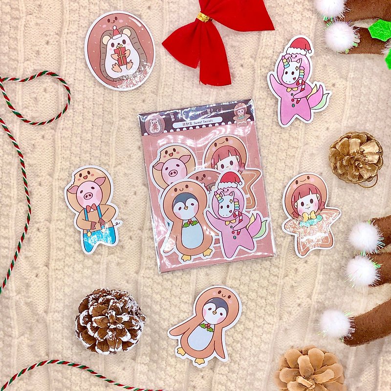 Gingerbread Man Friends / Sticker Pack - Stickers - Paper 