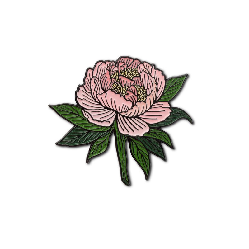 Enamel Pin Peony - 徽章/別針 - 琺瑯 粉紅色
