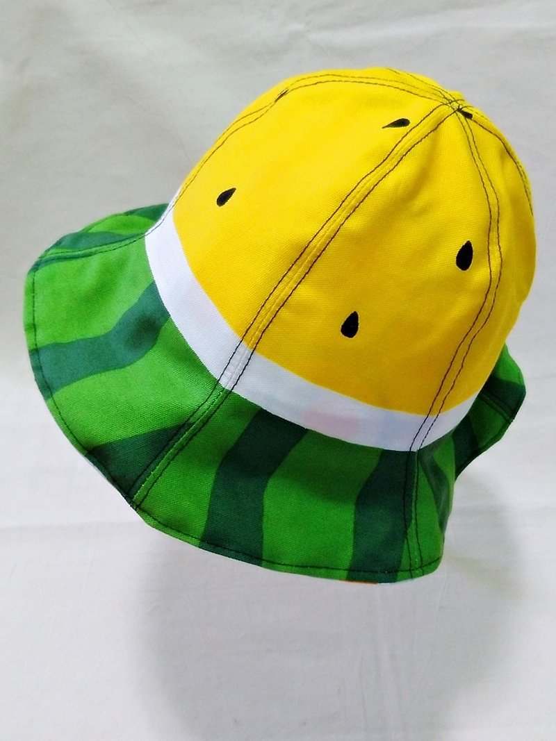 Yaoyao Chang exclusive order Xiaoyu watermelon handmade cap 52CM - Baby Hats & Headbands - Cotton & Hemp Yellow