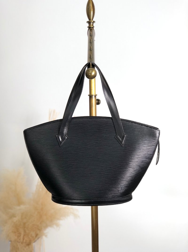 【 日本直送　名牌中古包 】LOUIS VUITTON ルイヴィトン エピ ハンドバッグ ブラック レザー サンジャック vintage オールド 4x34wg - 手提包/手提袋 - 真皮 黑色