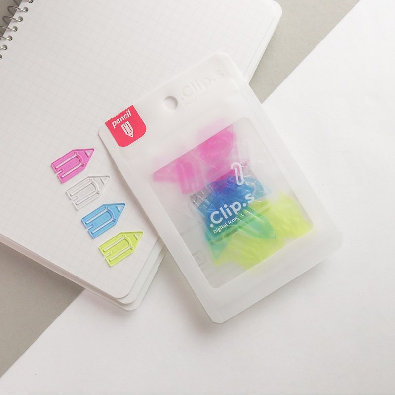 【.Clip.s】Light Translucent Bookmark Folder/Note - ที่คั่นหนังสือ - พลาสติก หลากหลายสี