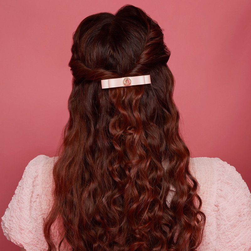 Elda Ribbon Barrette M - 髮夾/髮圈 - 其他材質 綠色
