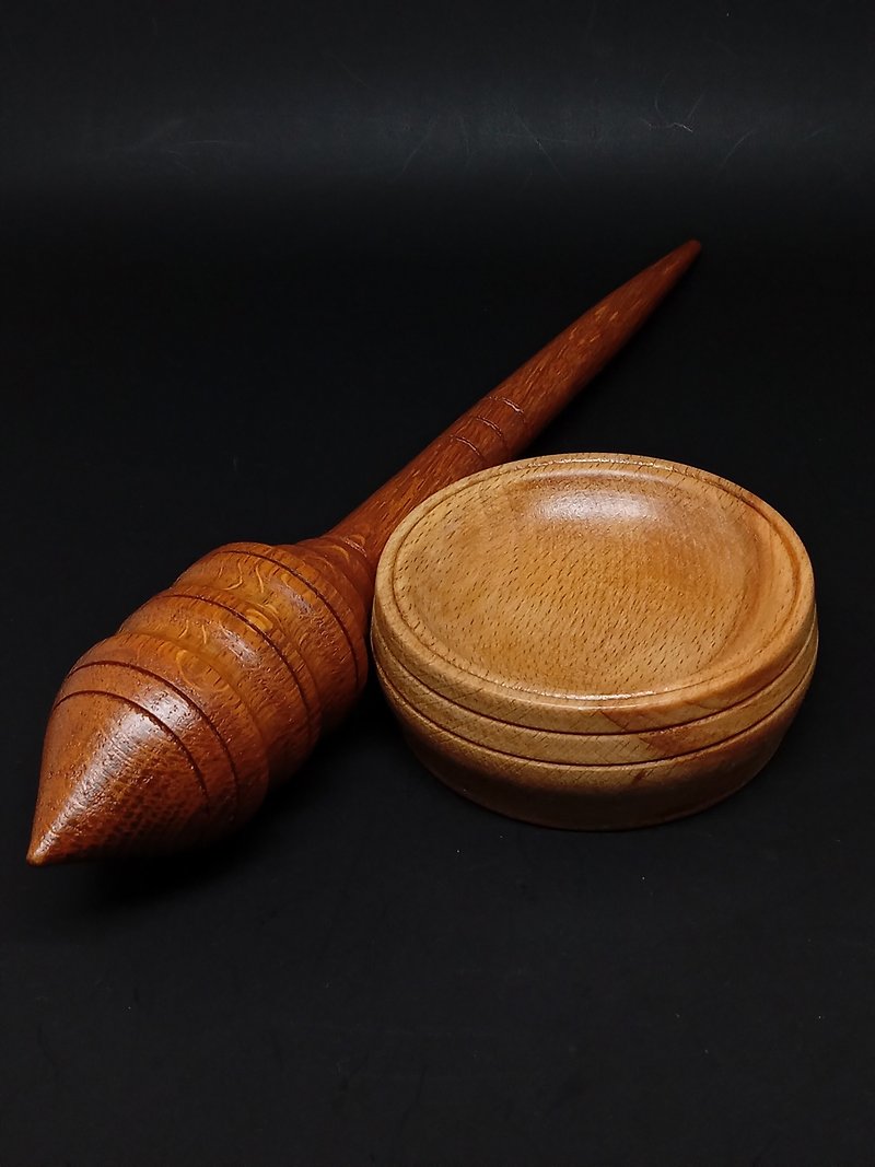 Hand crafted support spindle from Georgia with antique touch