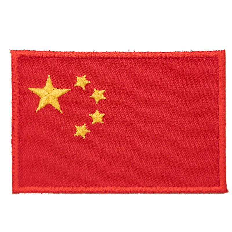 中國背膠立體繡貼 Flag Patch繡片貼 熨斗胸章 熨燙肩章 背膠背包