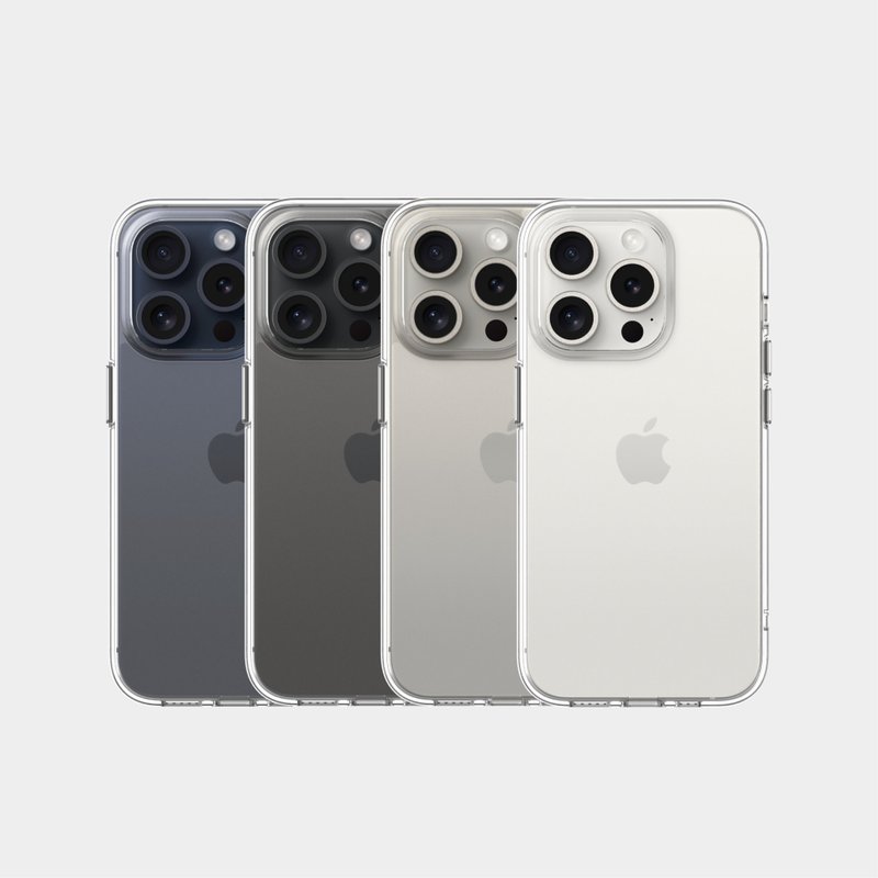 【UNIU】iPhone 15 系列 EÜV Pro 變色透明殼-開孔式 - 手機殼/手機套 - 塑膠 