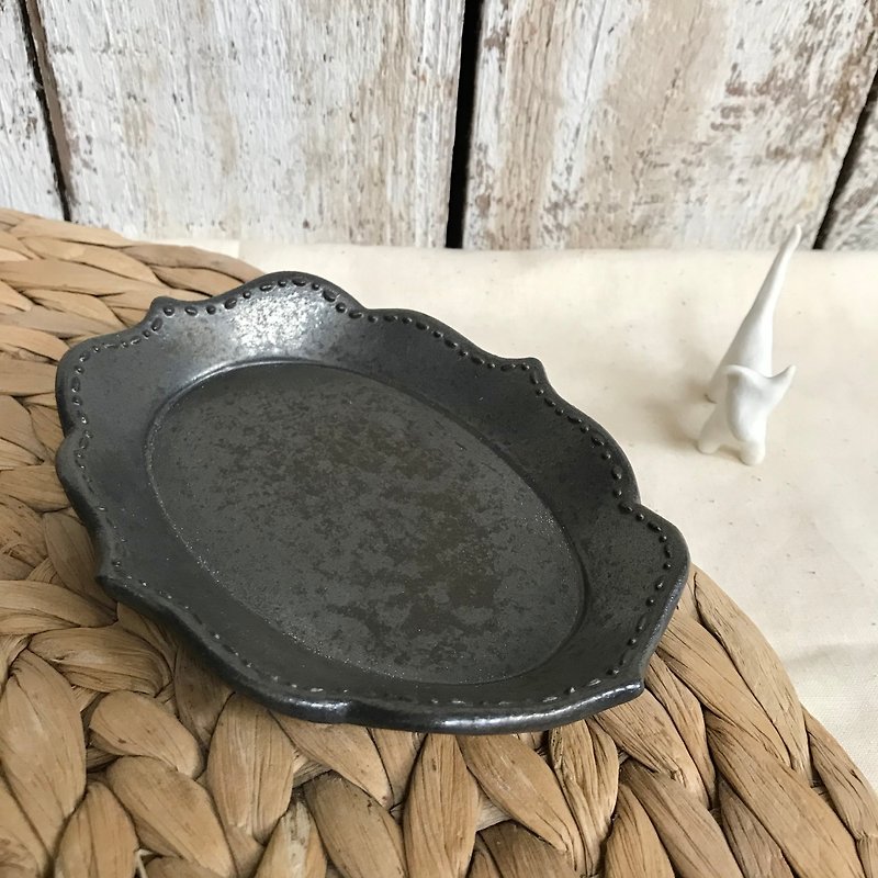 Dejavu Ceramics dotted versatile plate - Small Plates & Saucers - Pottery Black
