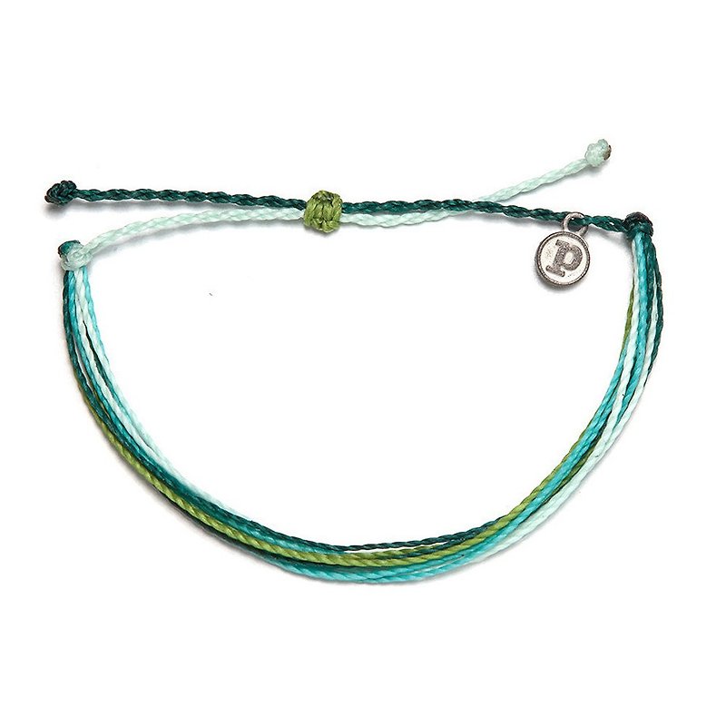 [30% off at the end of the year] Pura Vida Original Colorful Basic Lucky Bracelet Green Coral - สร้อยข้อมือ - วัสดุกันนำ้ สีเขียว