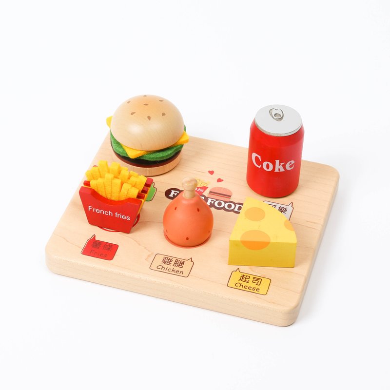 【Fast Food Set】Gourmet Monster | Wooderful life - ของเล่นเด็ก - ไม้ หลากหลายสี