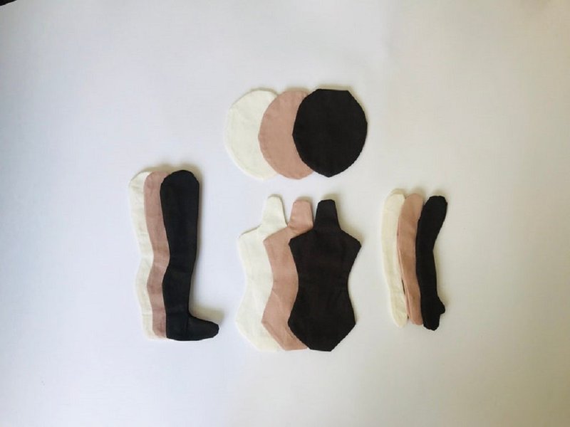 3 ブランク ドール ボディ 10,43 インチ 26,5 cm ラグ ドール ボディ - 編み物/刺繍/羊毛フェルト/裁縫 - コットン・麻 