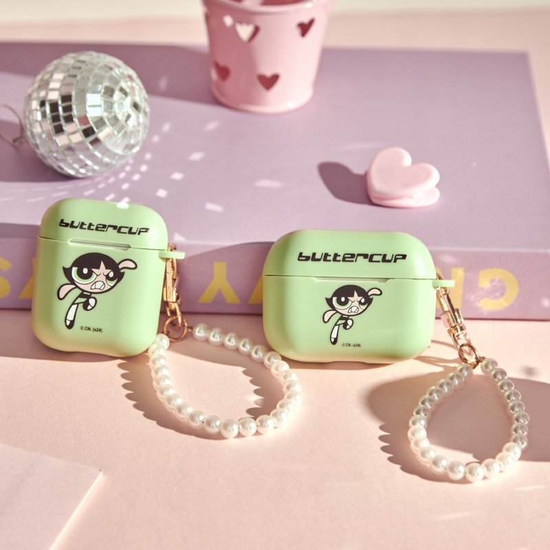 飛天小女警愛心光彩霧幻系列AirPods保護套-毛毛 - AirPods/耳機保護套 - 塑膠 透明