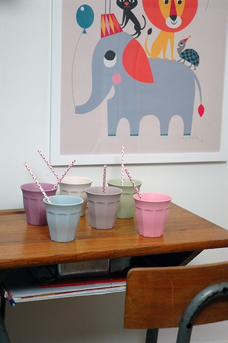 Zuperzozial - Cupful of Colour -M / set/6 / Dawn colours - Teapots & Teacups - Bamboo Multicolor