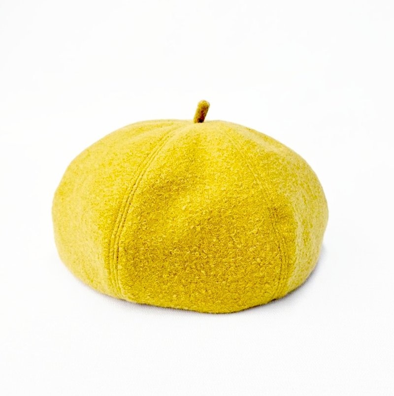 【HiGh MaLi】Wenqing fashionable pumpkin hat/I am cute lemon/yellow#Christmasgift#Keep warm - Hats & Caps - Other Materials Yellow