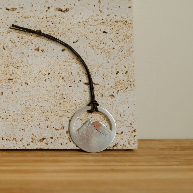 山岳日出 書籤 - 書籤 - 純銀 銀色