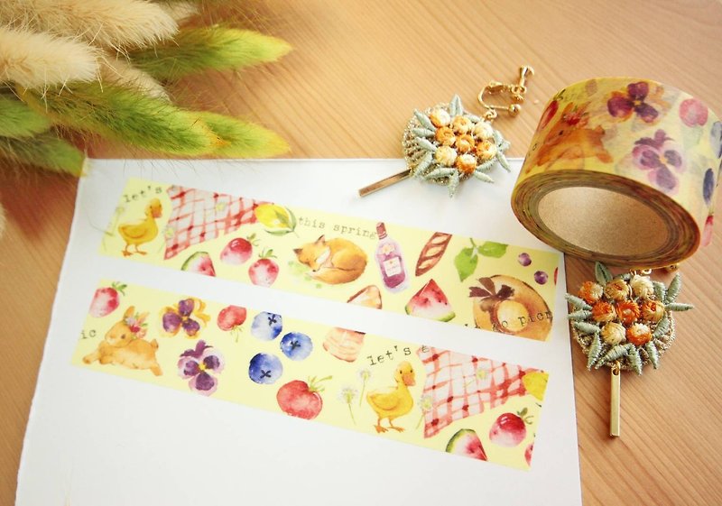 Picnic to paper tape - Washi Tape - Paper Yellow