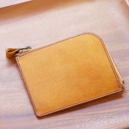 L zipper wallet color order - Shop leather-products yoshii Wallets