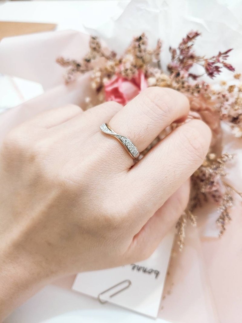 【朵璽珠寶】interweaving of love - 愛的交織系列鑽戒/戒指 - 戒指 - 其他金屬 