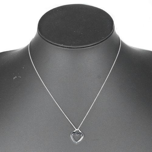 極美品 ティファニー モダンハート ネックレス シルバー925 TIFFANY＆Co ティファニー 925 シルバー ハート ネックレス