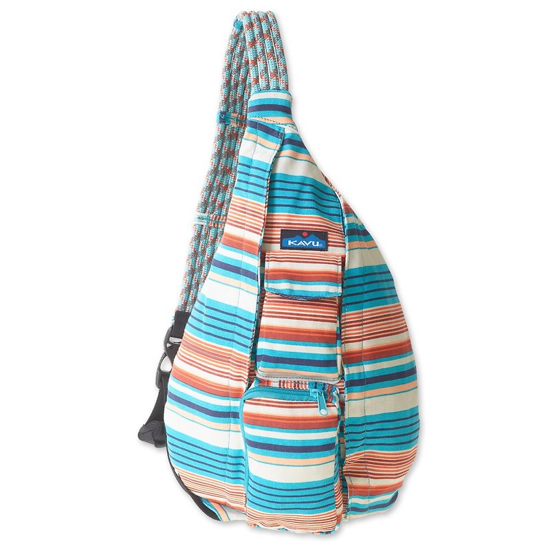 【西雅圖 KAVU】Rope Bag 休閒肩背包  級聯條紋 #923 - 側背包/斜孭袋 - 其他材質 多色