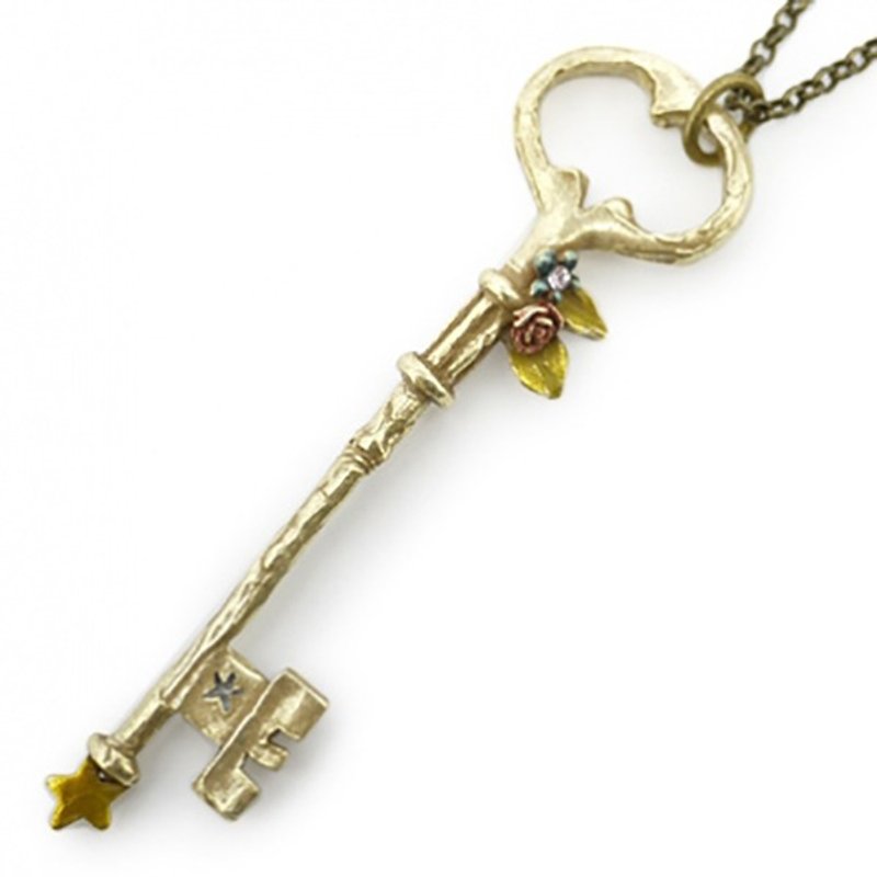 Key Key Kimi / Necklace NE 169 - สร้อยคอ - โลหะ สีทอง