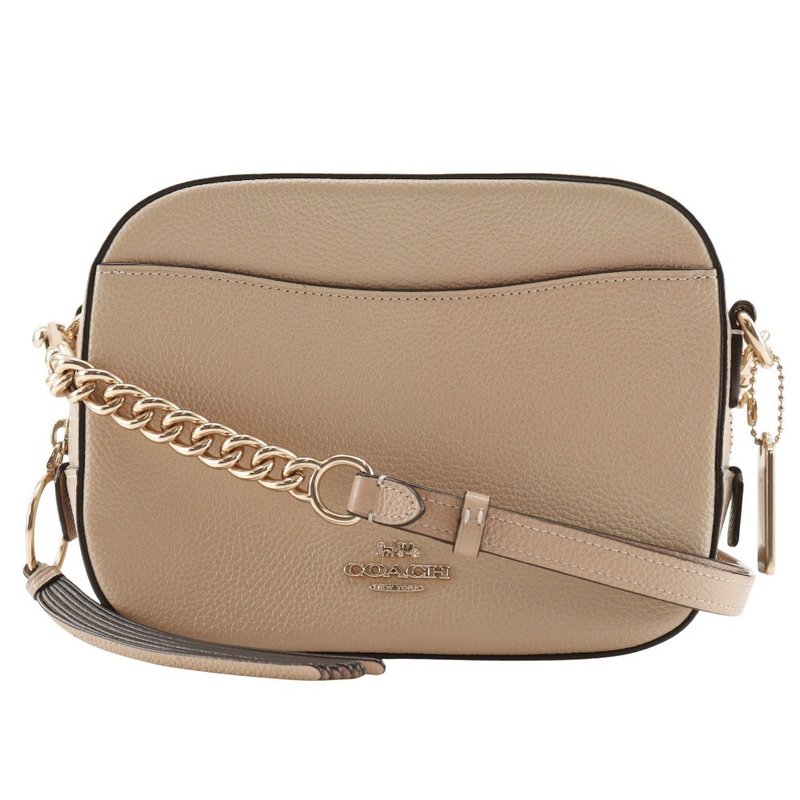 【日本直送】コーチ COACH カメラバッグ ショルダーバッグ ロゴ 29411 レザー ベージュ レディース【中古】 - 側背包/斜背包 - 真皮 咖啡色