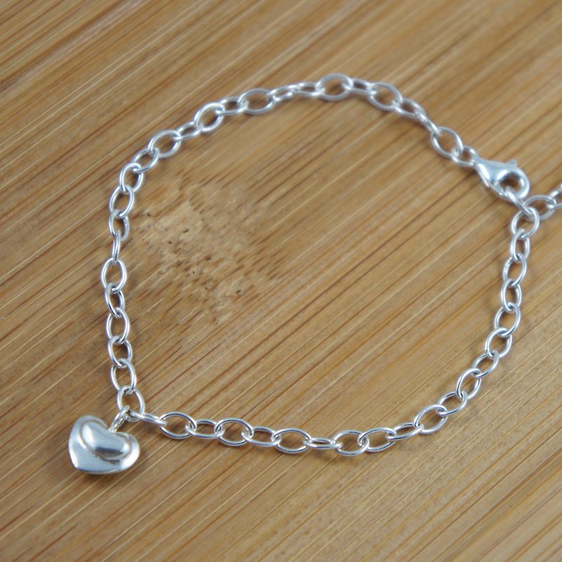 [Half acre of light] water duck foot flower bud budding sterling silver love bracelet - Necklaces - Sterling Silver Gray