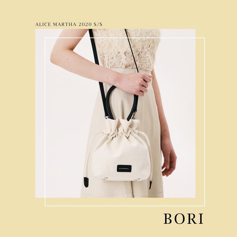Alice Martha BORI小水桶包 - 黑 - 側背包/斜背包 - 人造皮革 黑色
