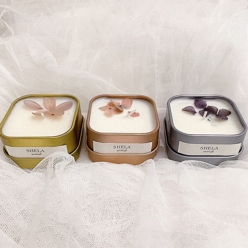 Mini scented candle 3 into the group - Candles & Candle Holders - Essential Oils White