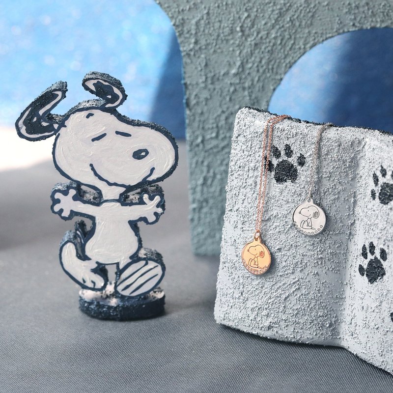 永遠的SNOOPY3分鑽石項鍊 01 / 天然鑽石 - 項鍊 - 鑽石 