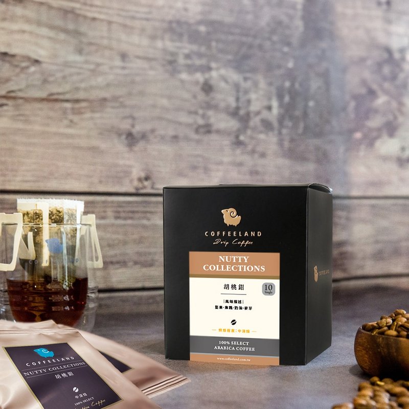 COFFEELAND | 胡桃鉗 - 濾掛咖啡獨家風味(中深焙)(10g*10入/盒) - 咖啡/咖啡豆 - 新鮮食材 咖啡色