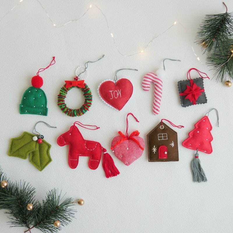 聖誕紅色裝飾 - 其他 - 棉．麻 多色