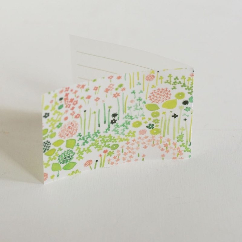 ten to sen Folded Message Card / Little Garden (26562-02) - Cards & Postcards - Paper Multicolor