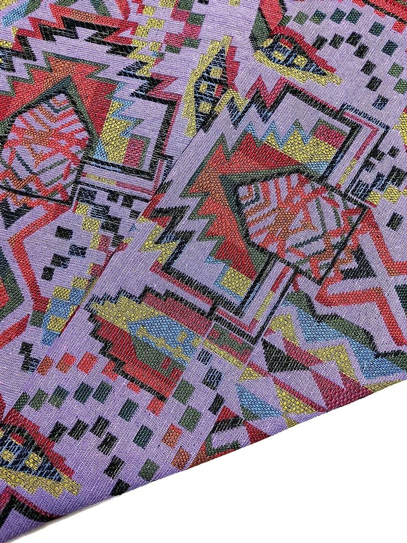 Multi-color Tribal Fabric Thai Woven Fabric Craft Supplies Textile 1/2 yard