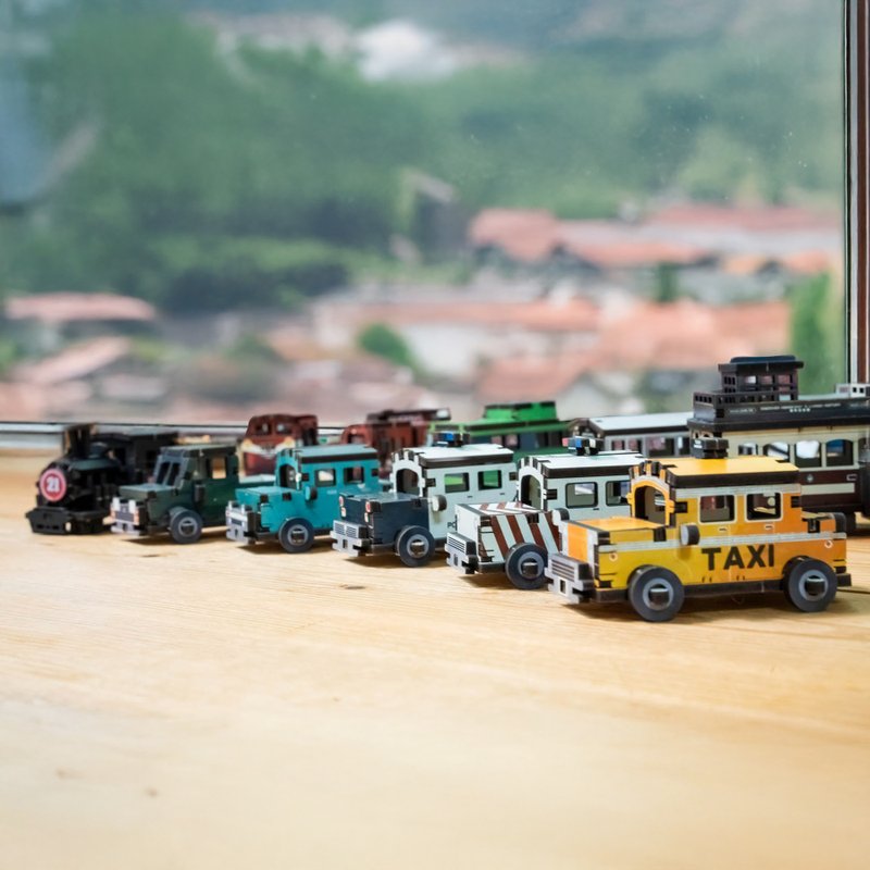 【 DIY Model 】 Mini Assembly Cars | Feature Toys | Toy Cars | Wooden Toys | Gifts - งานไม้/ไม้ไผ่/ตัดกระดาษ - ไม้ หลากหลายสี