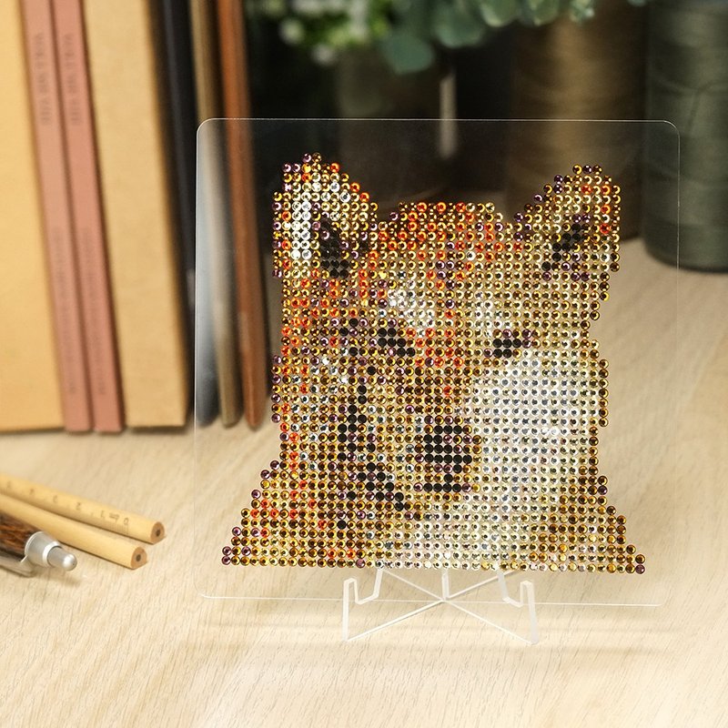 Rhinestone Craft Shiba Inu Rhinestone Decoration DIY Material Kit - Other - Other Materials Orange