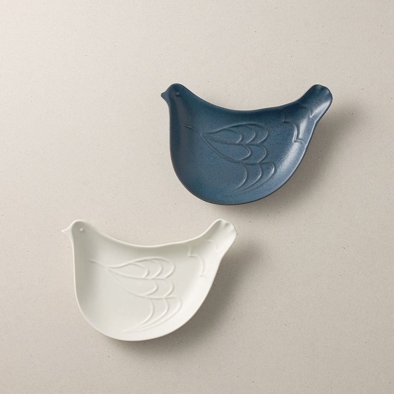 日本美濃燒 - 飛鳥淺盤 -  2件組 (18cm) - 盤子/餐盤/盤架 - 瓷 多色