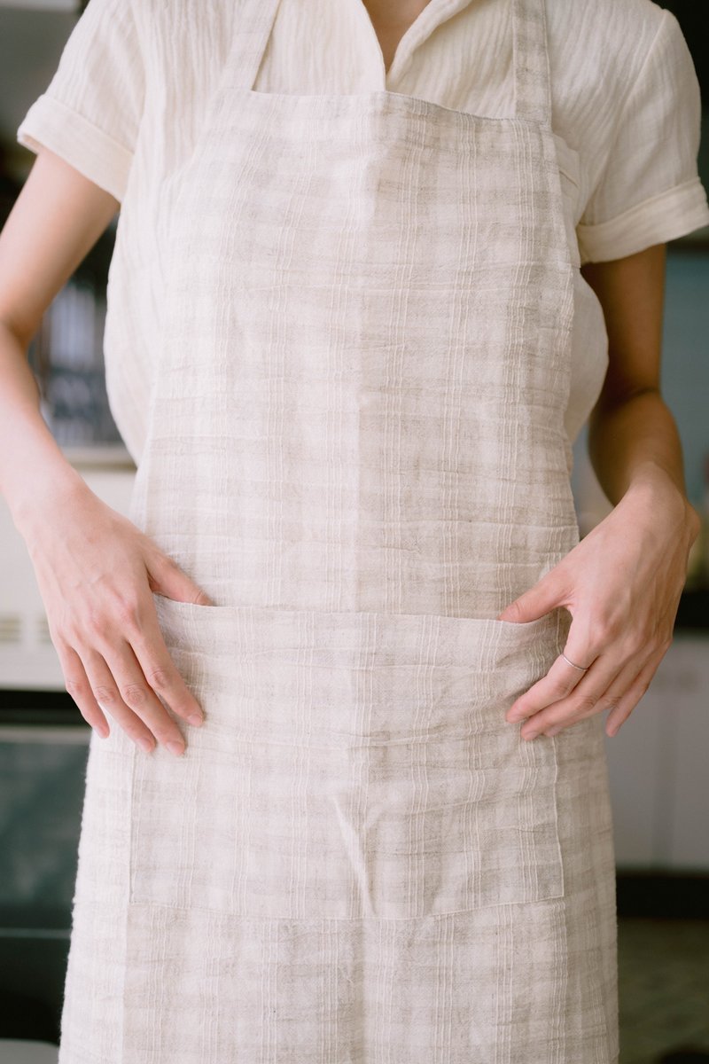 Palit Apron (Cotton mixed) - 圍裙 - 棉．麻 