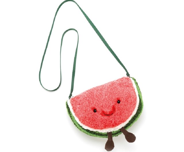 クロスボディバッグ - 楽しいスイカバッグ スイカ人形 スイカバッグ