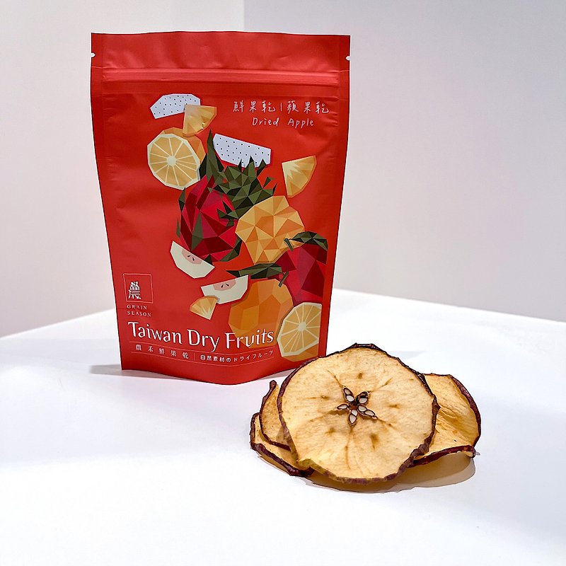 [Immediately Good Products•Cherishing Blessings Zone]Freshness | Dried Fruit•Fresh Apple Dried Fruit-Sugar-free - ผลไม้อบแห้ง - อาหารสด สึชมพู