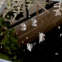 【純銀手作】心之所向耳環 -- 單墜耳針