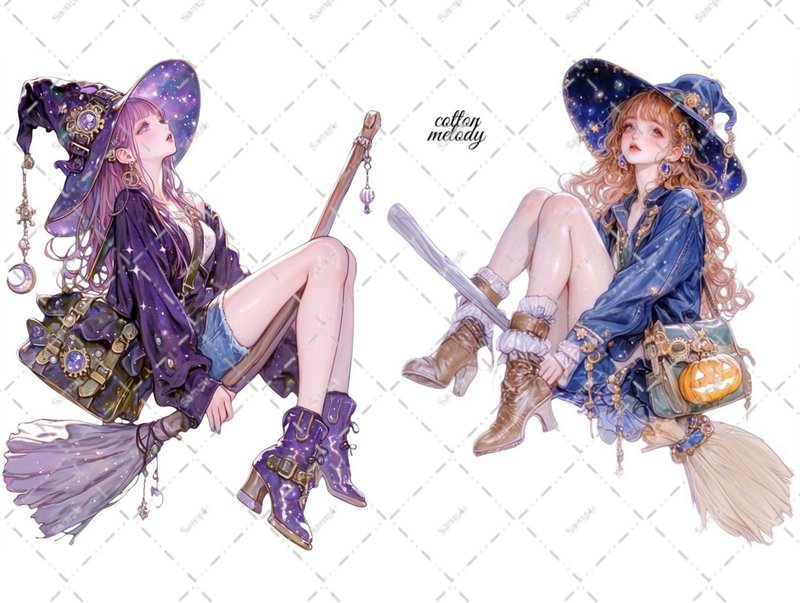 original sticker no.6848 人物ステッカー オリジナルステッカー 人物ステッカー 女の子ステッカー オリジナル人物ステッカー - 貼紙 - 紙 
