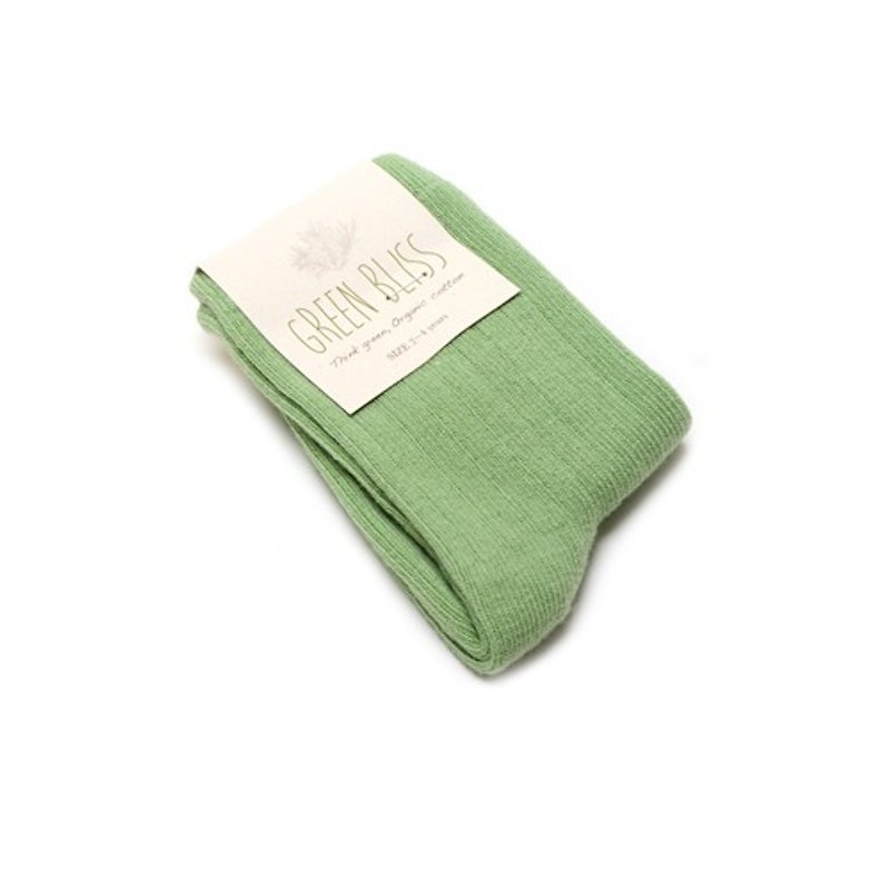 Organic Cotton Socks-Baby Series Amazon Sprout Green Children's Socks - ถุงเท้าเด็ก - ผ้าฝ้าย/ผ้าลินิน สีเขียว