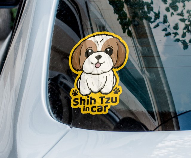 Shih tzu best sale sticker for car