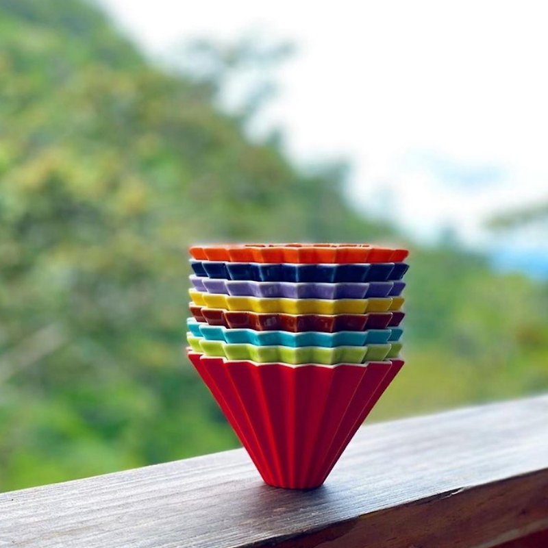ORIGAMI dripper S without wooden holder for 1~2cup - Coffee Pots & Accessories - Pottery Multicolor