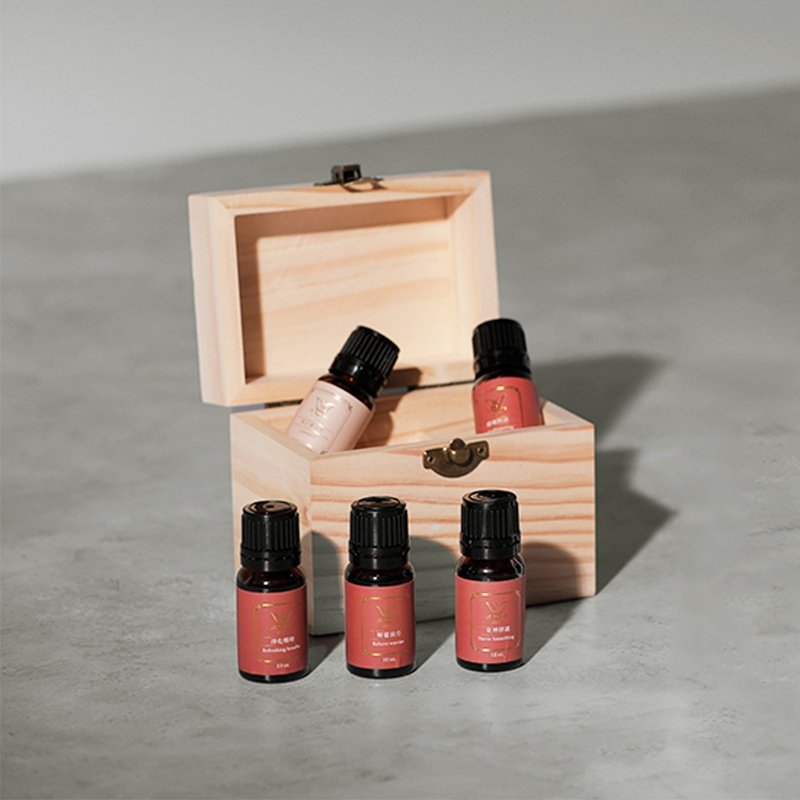 【Mudoh】 Essential oil storage wooden box (6 compartments) - Fragrances - Wood 