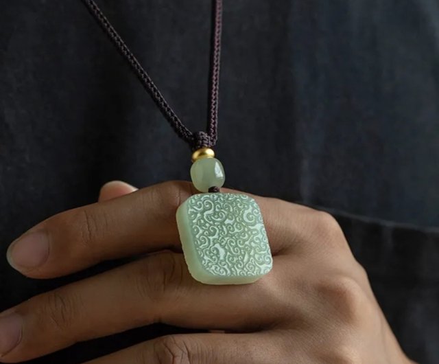 荷天翡翠祥雲五石ブランドネックレス - ショップ 松果手作 ネックレス