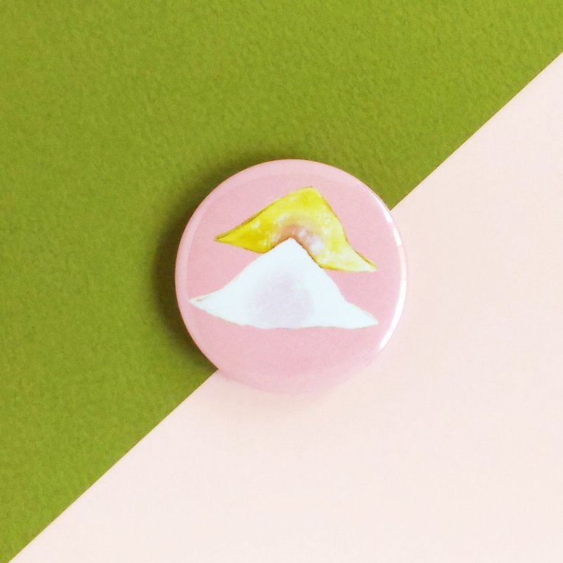 生八橋徽章 - 襟章/徽章 - 塑膠 粉紅色