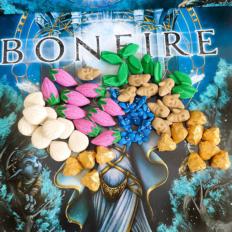 その他の素材 ボードゲーム・玩具 - Bonfireボードゲームと互換性のあるデラックスリソーストークン